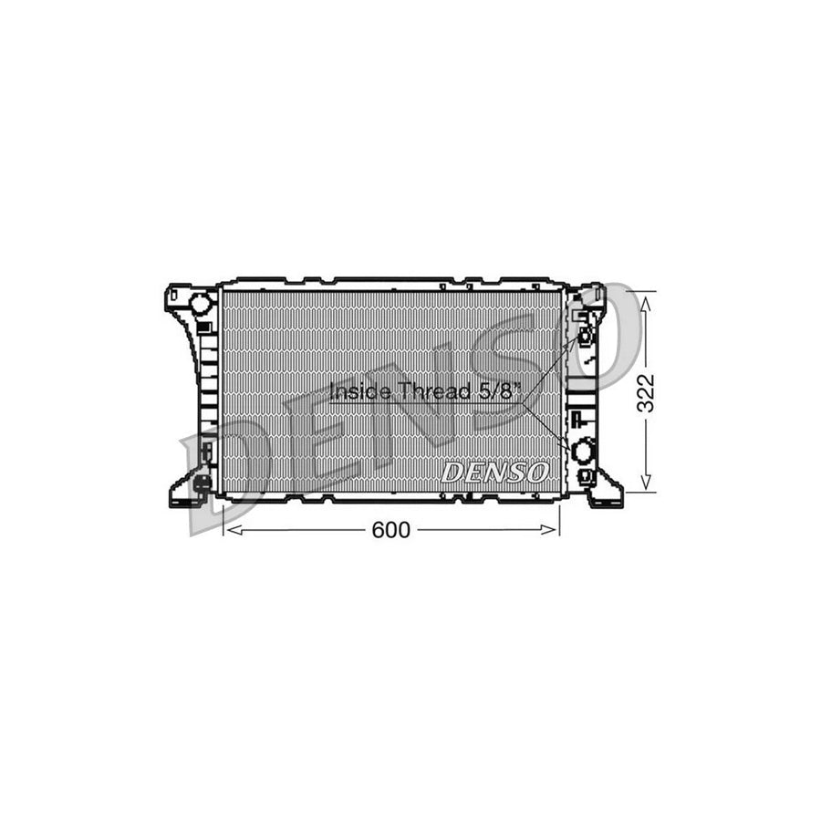 DENSO DRM10096 Engine Radiator for Ford Transit