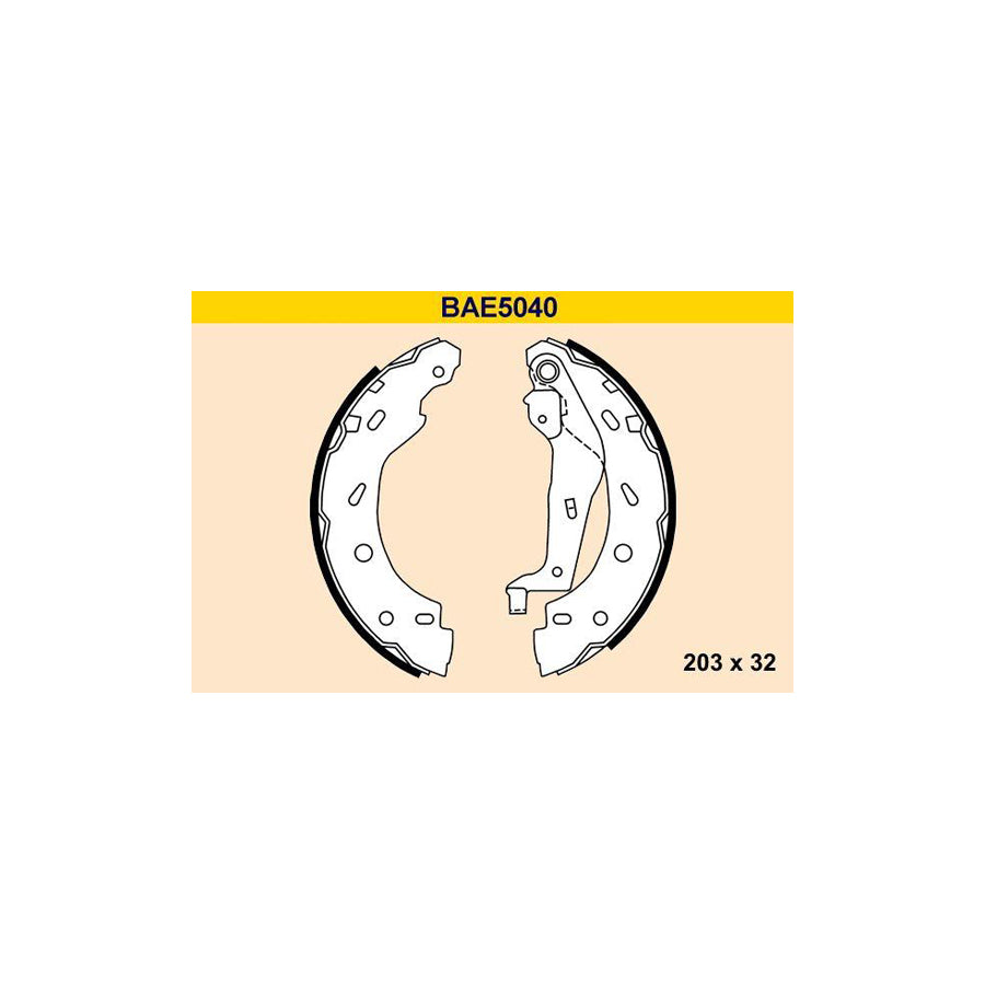 Barum Bae5040 Brake Shoe Set