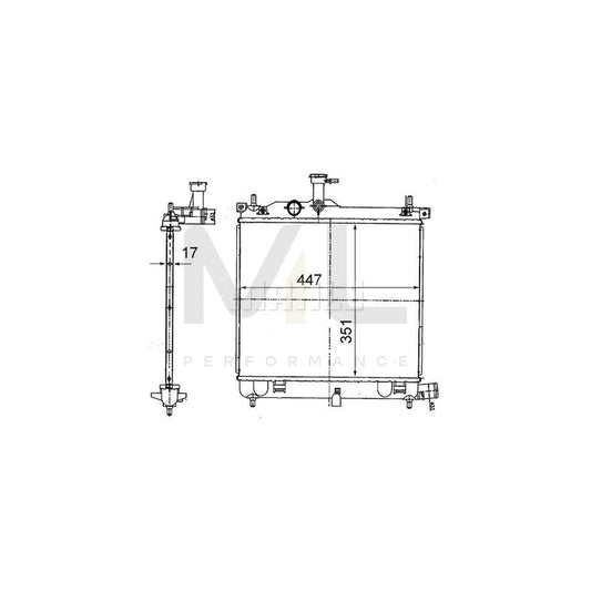 MAHLE ORIGINAL CR 1854 000S Engine radiator for HYUNDAI i10 Brazed cooling fins, Manual Transmission | ML Performance Car Parts