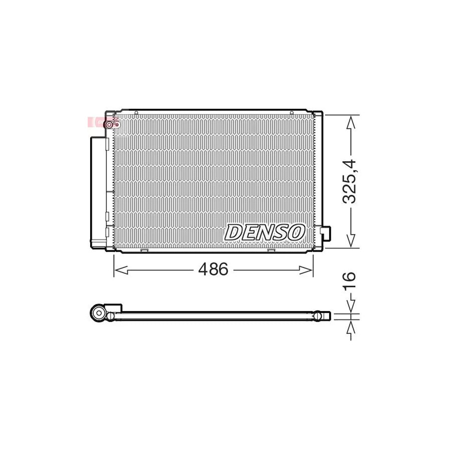 DENSO DCN50125 Air Conditioning Condenser