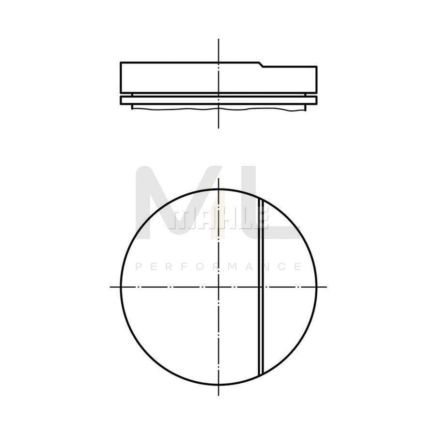 MAHLE ORIGINAL 011 94 00 Piston 95,0 mm, without cooling duct | ML Performance Car Parts