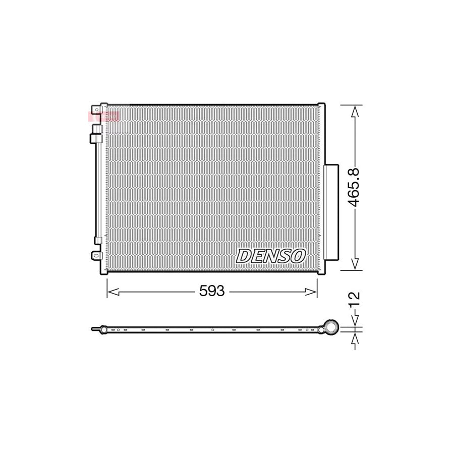 DENSO DCN01005 Air Conditioning Condenser