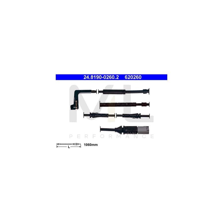 ATE 24.8190-0260.2 Brake pad wear sensor