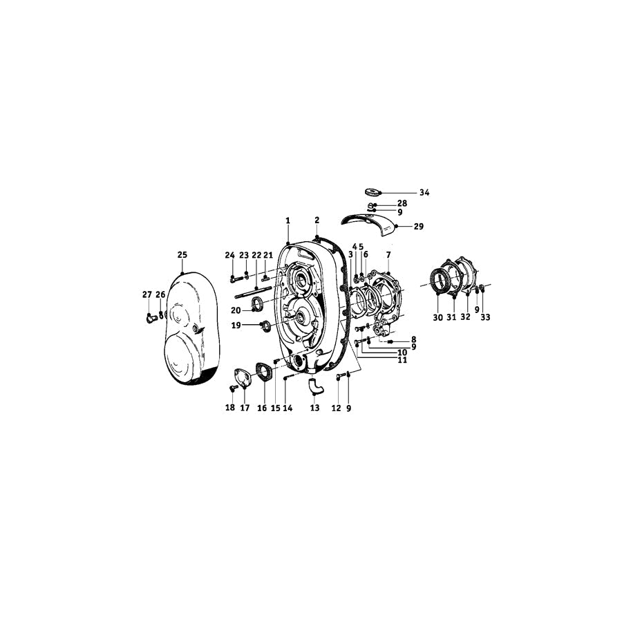 Genuine BMW 11110001194 Slotted Nut F. LIMA-DECKEL (Inc. R67, R51/3 & R68) | ML Performance US Car Parts