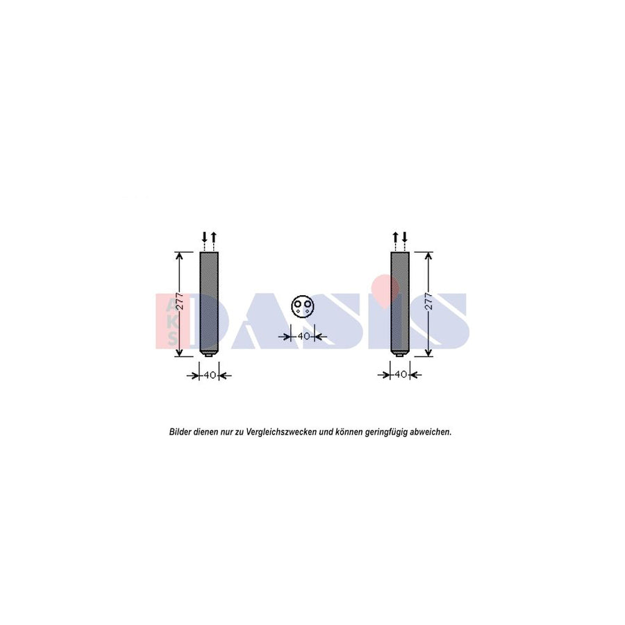 AKS Dasis 800624N Dryer, Air Conditioning for Subaru Forester II (Sg)