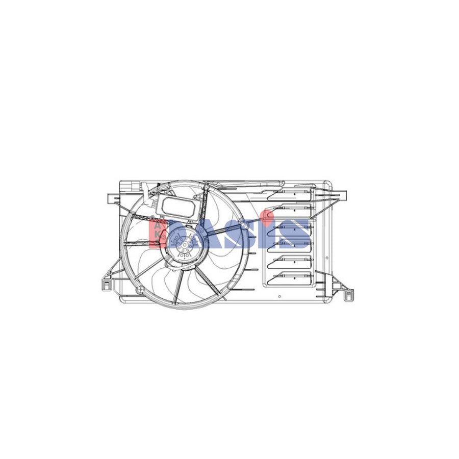 AKS Dasis 118086N Fan, Radiator for Mazda 3