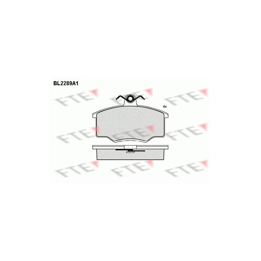 FTE Bl2289A1 Brake Pad Set for Volvo 340-360