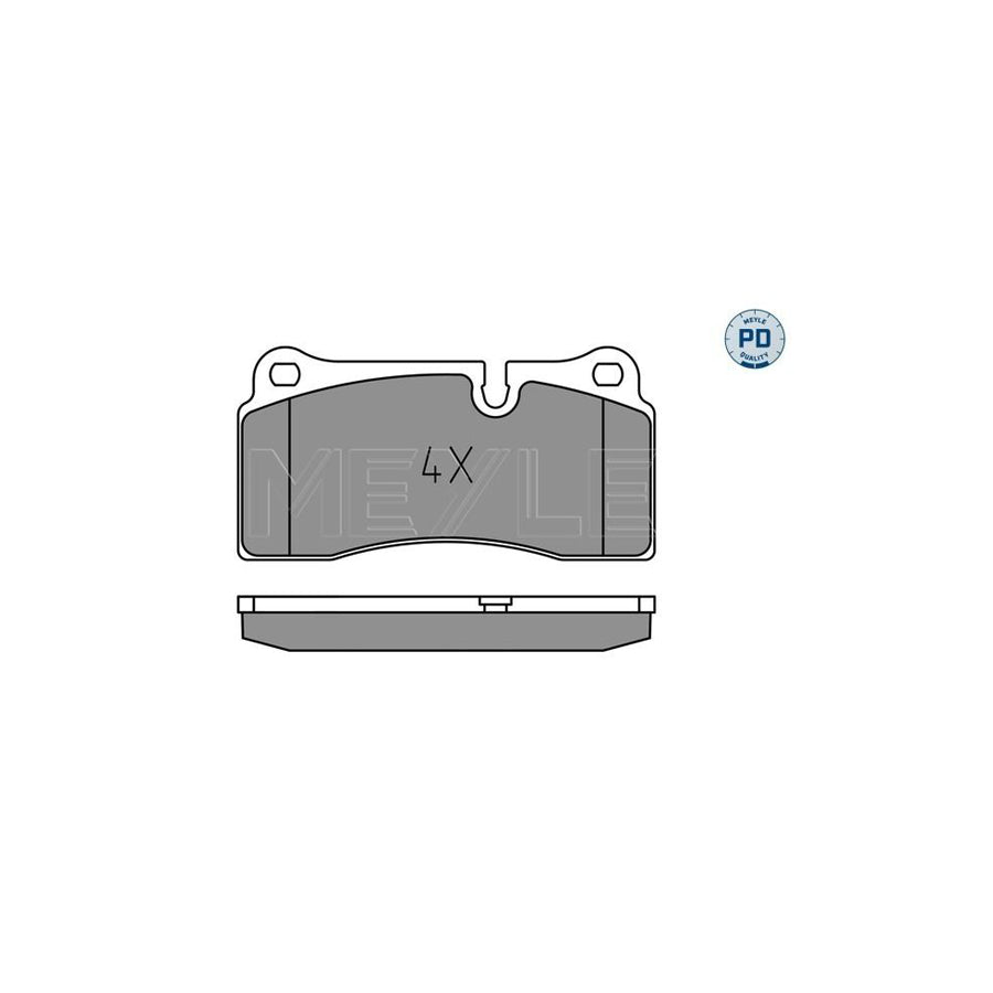 Meyle 025 242 6118/Pd Brake Pad Set