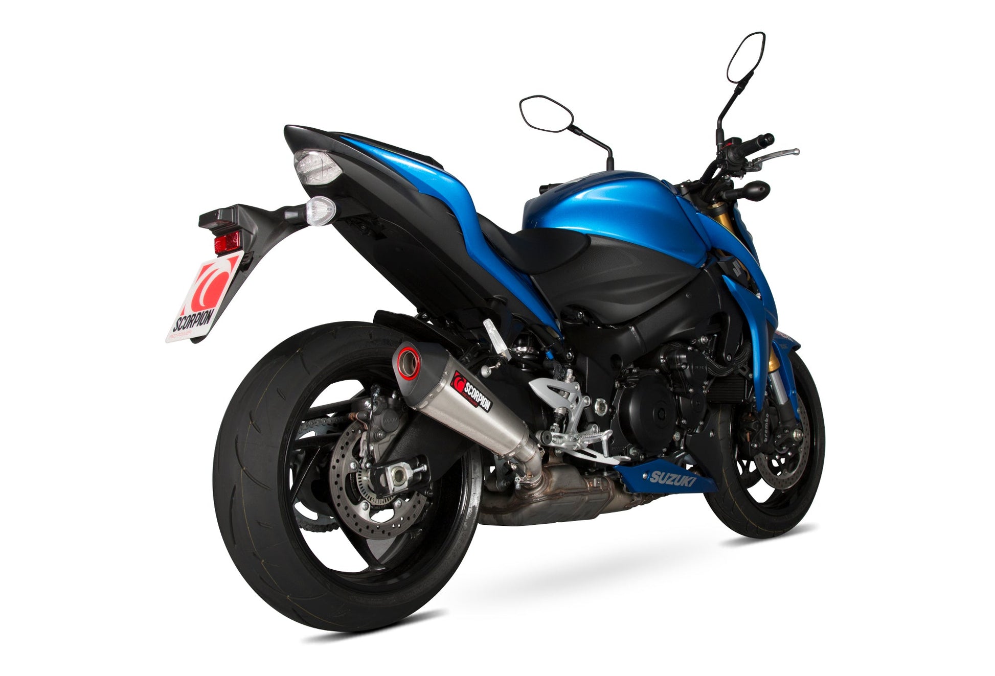Scorpion RSI117SEO Suzuki Serket Taper Slip-On - Brushed Stainless Steel Sleeve (GSX-S 1000 / GSX-S 1000 F) | ML Performance US US