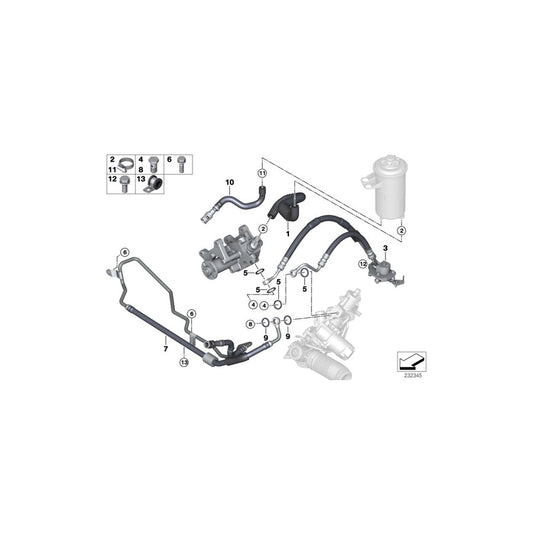 Genuine BMW 32416785424 E70 E71 Radiator Return Line (Inc. X6 30dX, X5 3.0d & X5 35dX) | ML Performance US
