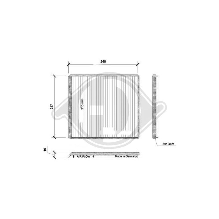 DIEDERICHS DCI0031 Pollen Filter For Renault Megane Scenic (Ja)
