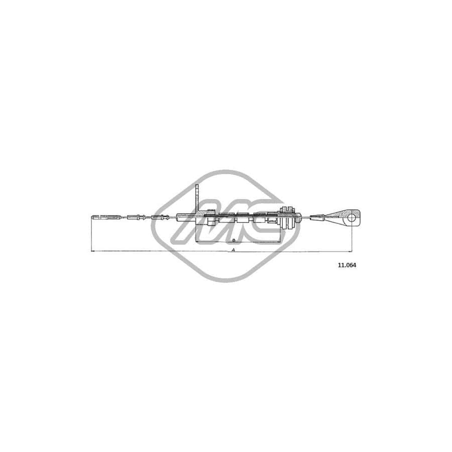 Metalcaucho 83813 Throttle Cable for VW TRANSPORTER