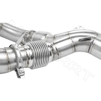 MANHART MH5F9011101_M8 DOWNPIPES RACE FOR BMW F9X M8 (COMPETITION) CAT-REPLACEMENT (PART 2 OF 2)