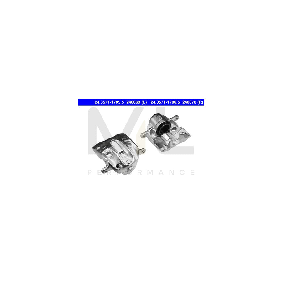 ATE 24.3571-1706.5 Brake Caliper without holder