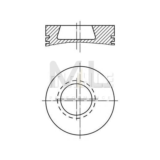 MAHLE ORIGINAL 607 43 00 Piston for TOYOTA LAND CRUISER 94 mm, with piston rings, with piston ring carrier | ML Performance Car Parts