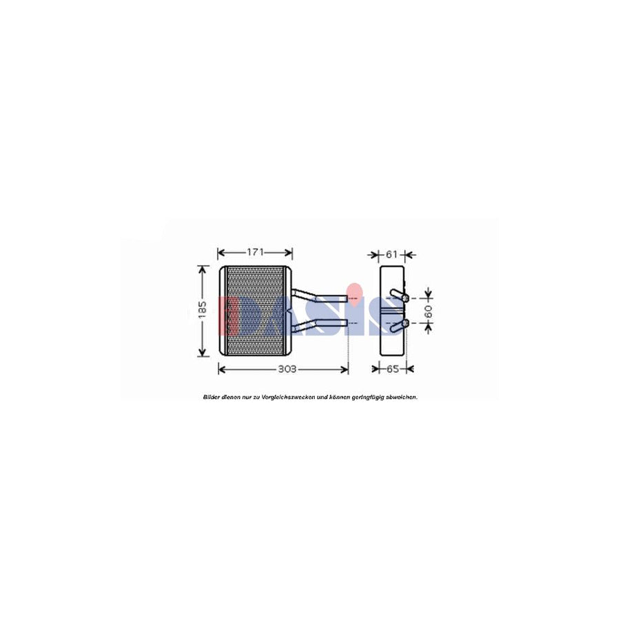 AKS Dasis 119001N Heater Matrix