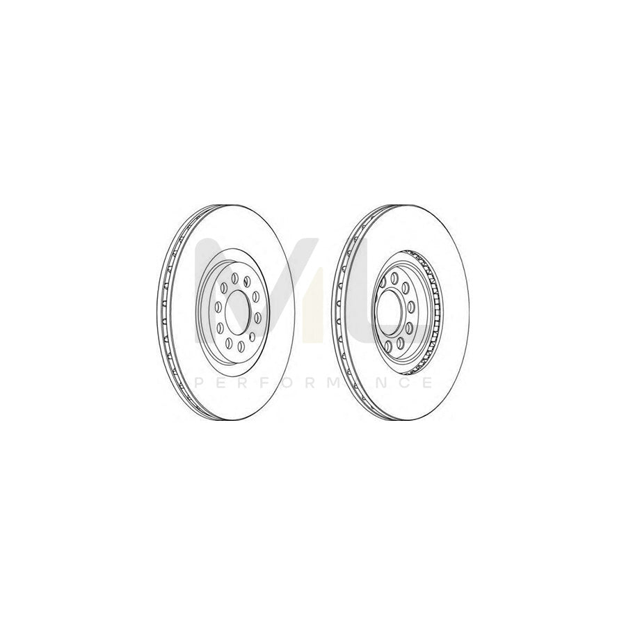 FERODO DDF1118-1 Brake Disc Vented, with bolts/screws | ML Performance Car Parts
