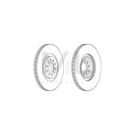 FERODO DDF1118-1 Brake Disc Vented, with bolts/screws | ML Performance Car Parts