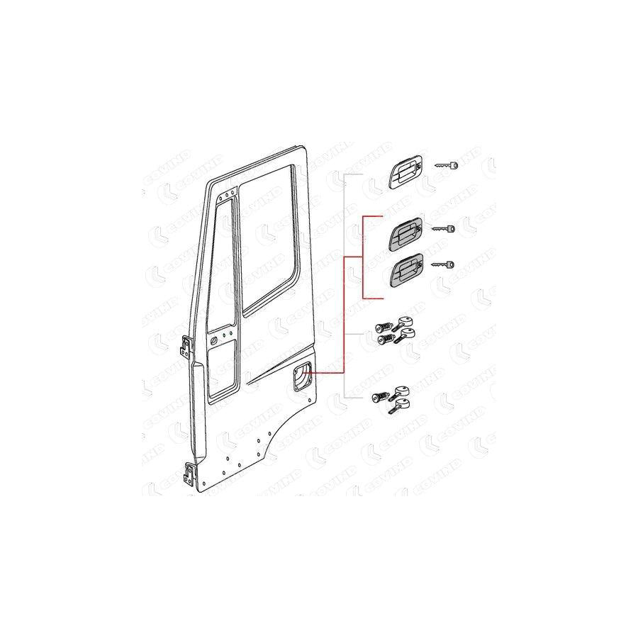 Covind 540/195 Door Handle