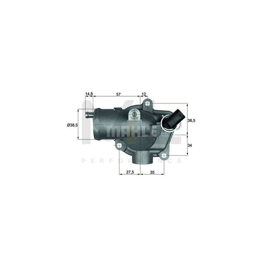 MAHLE ORIGINAL TI 96 87D Engine thermostat Opening Temperature: 87��C, with seal | ML Performance Car Parts