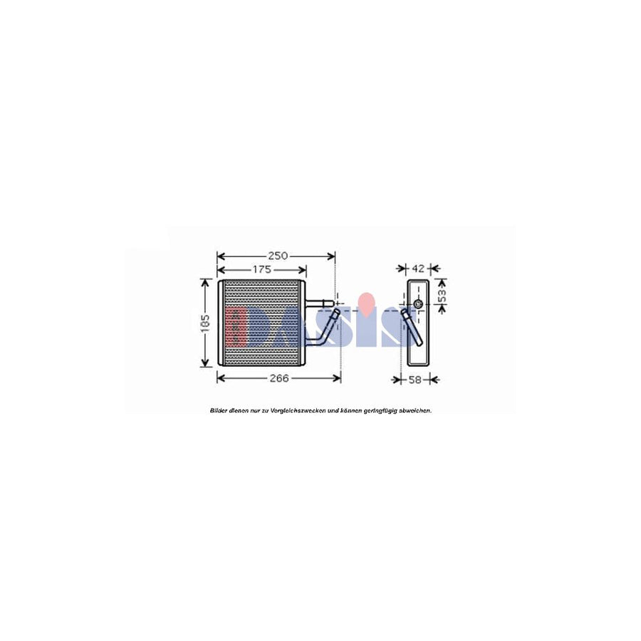 AKS Dasis 119002N Heater Matrix