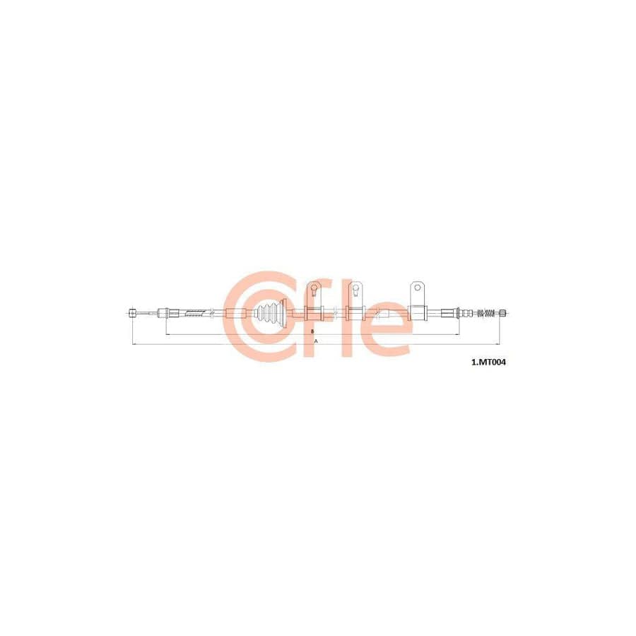 Cofle 1.Mt004 Hand Brake Cable for Mitsubishi Grandis (Na4W)