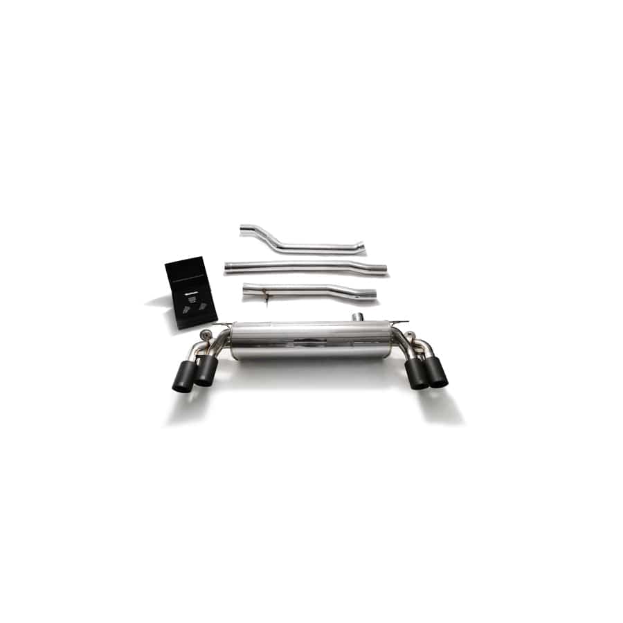 Armytrix BMG33-QS11M Valvetronic Exhaust System BMW 520i | 530i G3X 2017-2020 with Quad Matte Black 3.5"