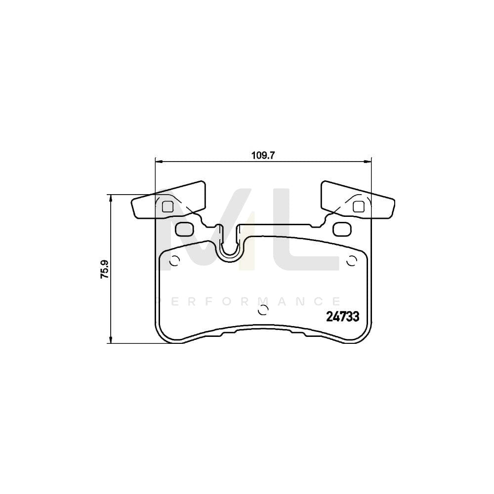 Hella 8DB 355 015-721 Brake Pad Set Prepared For Wear Indicator