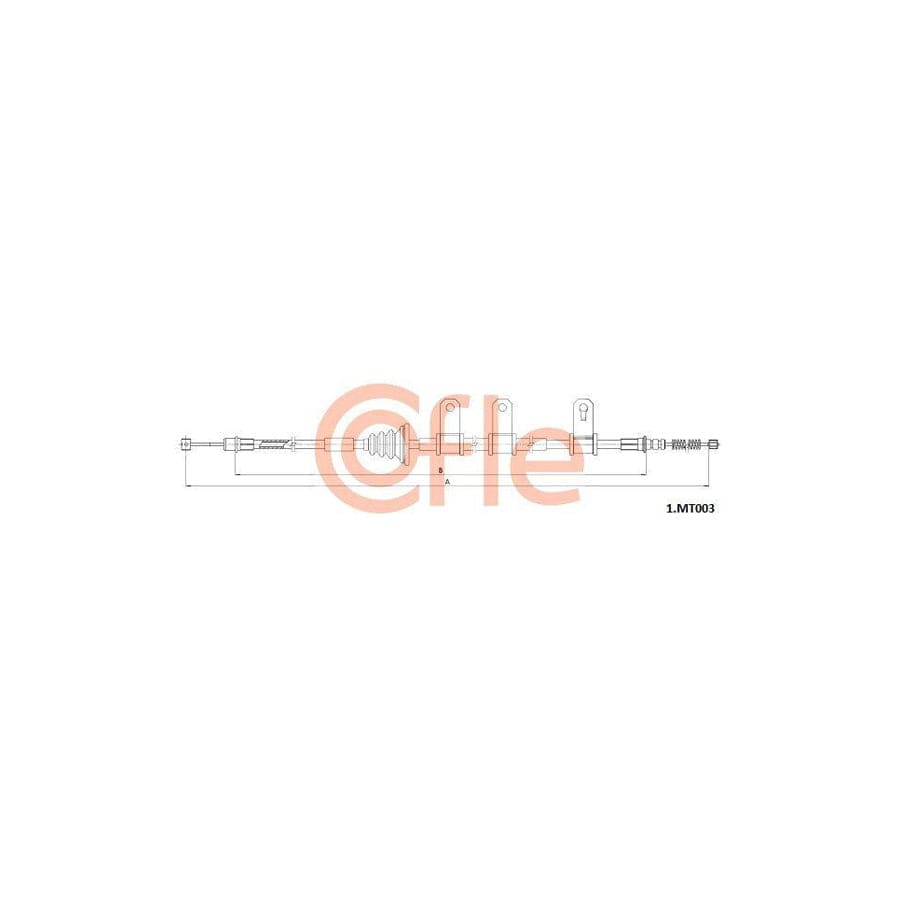 Cofle 1.Mt003 Hand Brake Cable for Mitsubishi Grandis (Na4W)