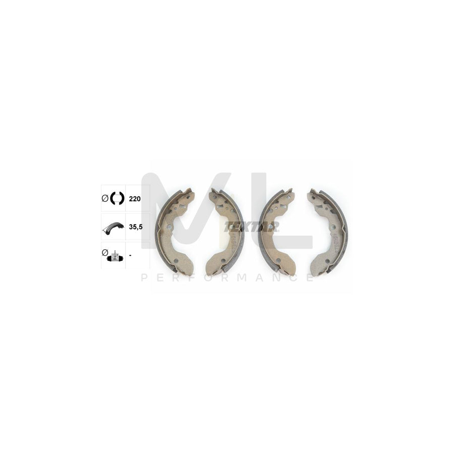 TEXTAR 91046200 Brake Shoe Set for SUZUKI VITARA without handbrake lever | ML Performance Car Parts