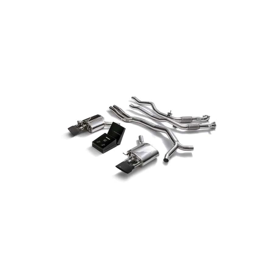 Armytrix AU94R-DS45M Valvetronic Exhaust System Audi RS4 B9 | RS5 B9 2.9 V6 Turbo 2017-2023 with Dual Matte Black Oval