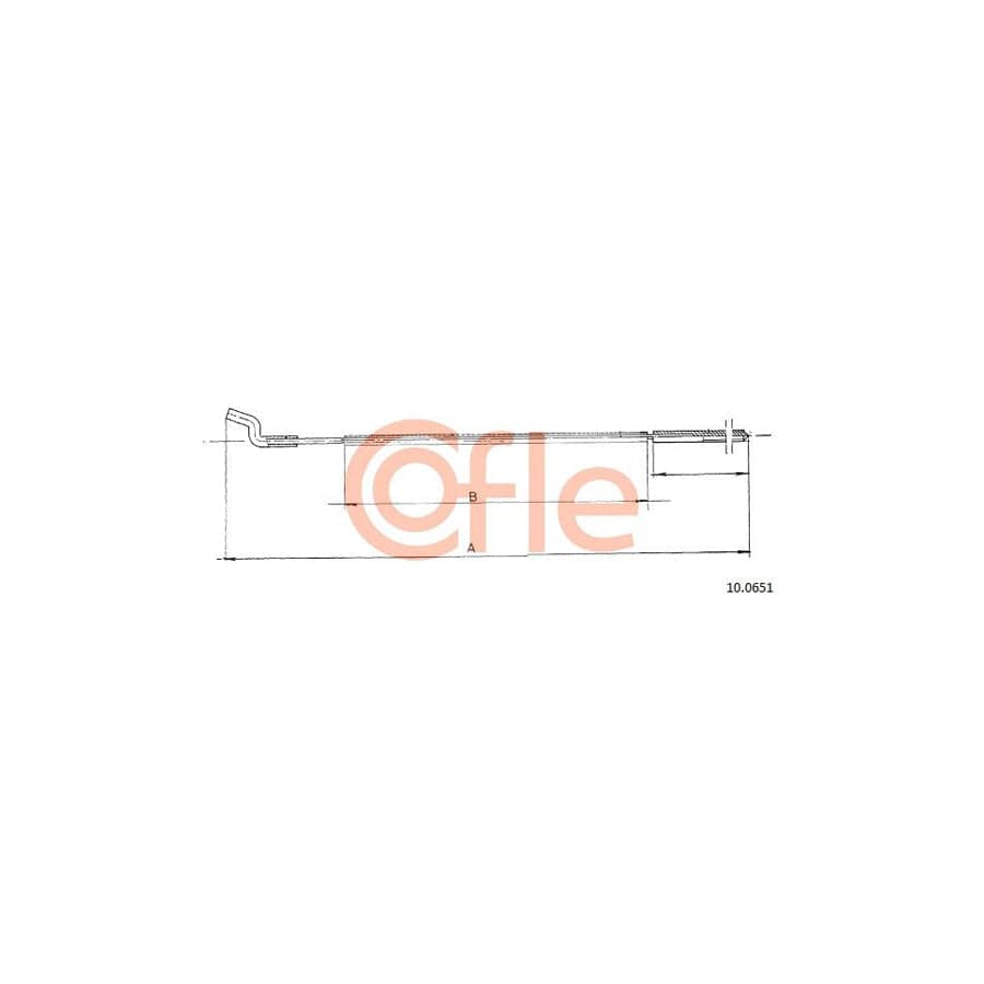 COFLE 10.0651 Throttle Cable for VW Beetle