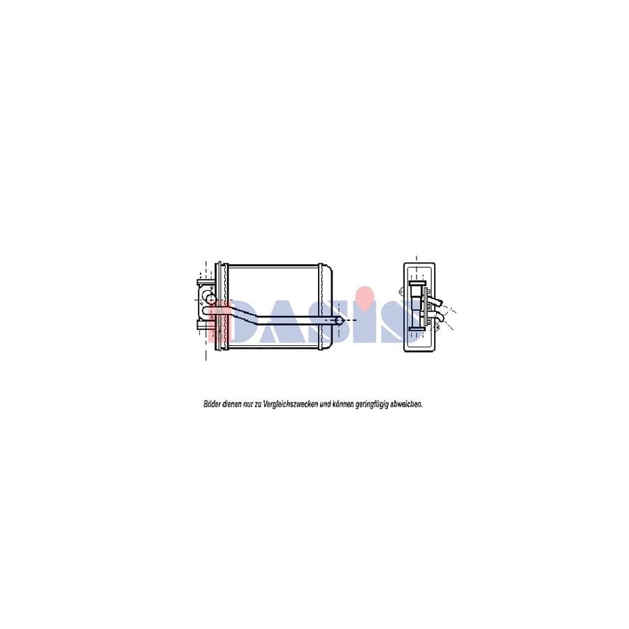 AKS Dasis 119010N Heater Matrix for Mazda 626