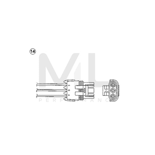 NTK Lambda Sensor / O2 Sensor (NGK 1827) - OZA446-E8 | ML Car Parts UK | ML Performance