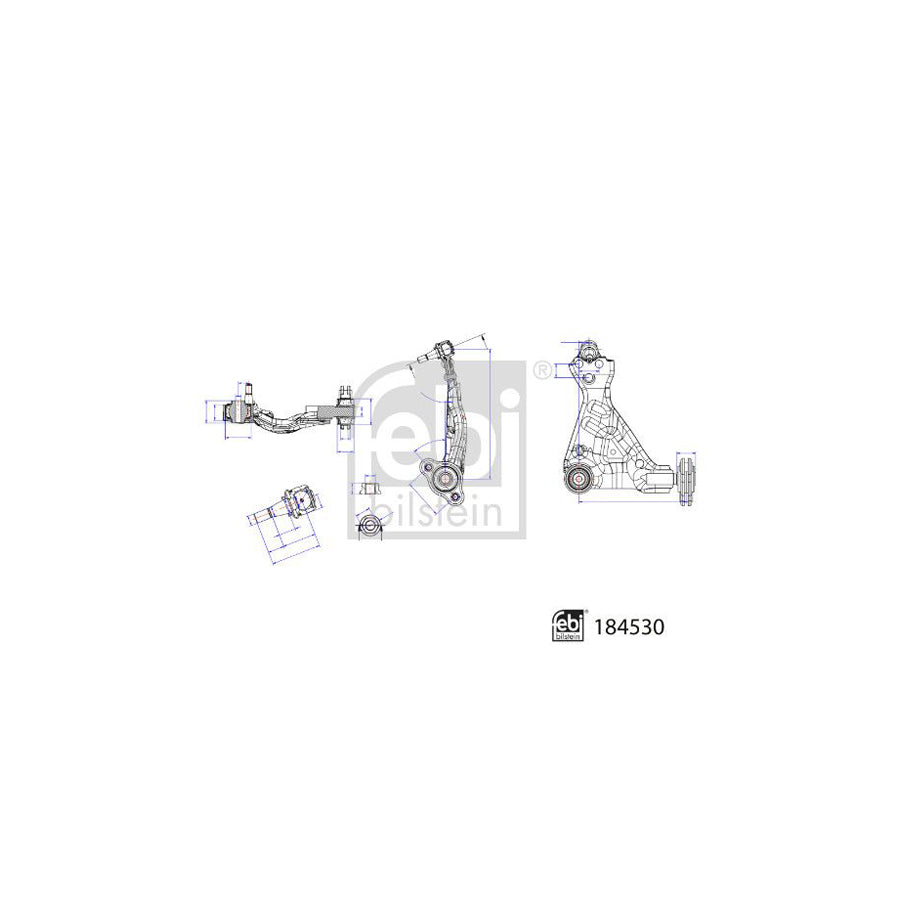 Febi Bilstein 184530 Suspension Arm Suitable for Mercedes-Benz Vito