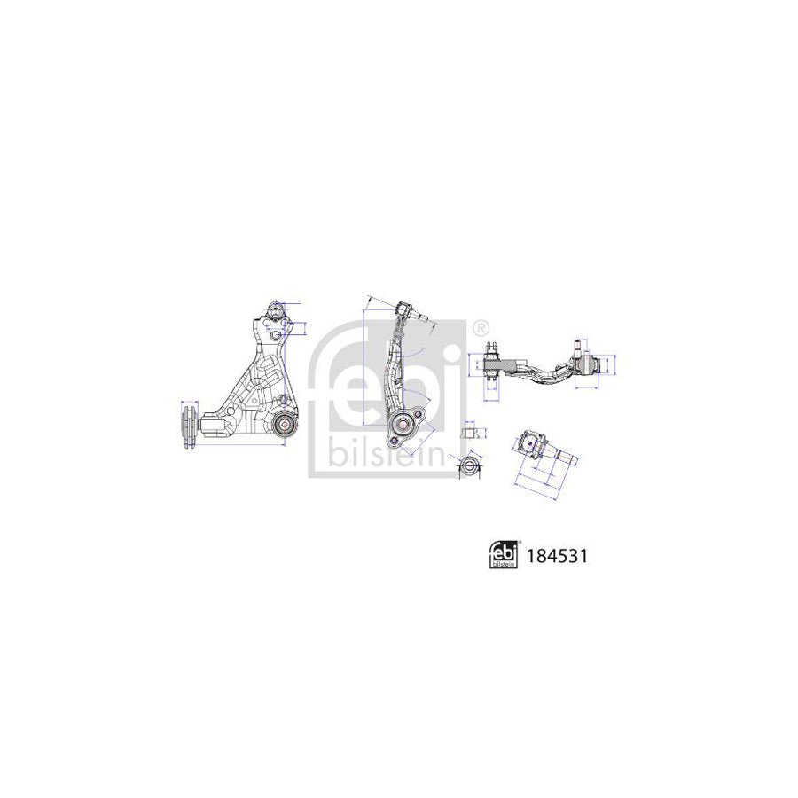 Febi Bilstein 184531 Suspension Arm Suitable for Mercedes-Benz Vito