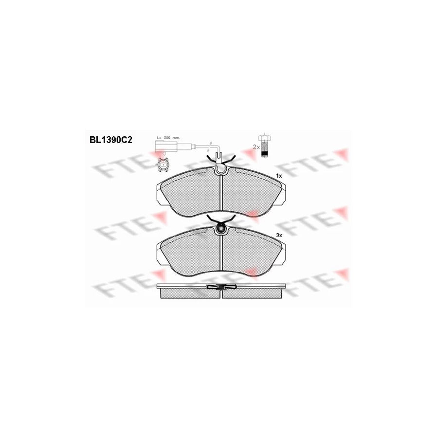 FTE Bl1390C2 Brake Pad Set