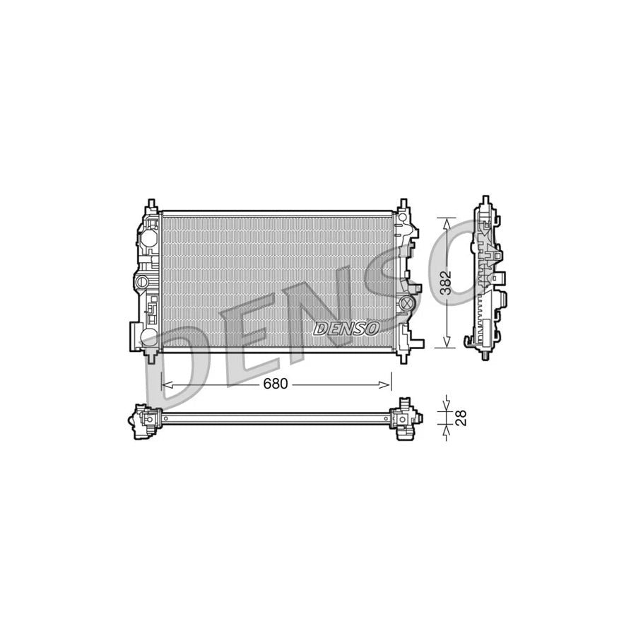 DENSO DRM20078 Engine Radiator