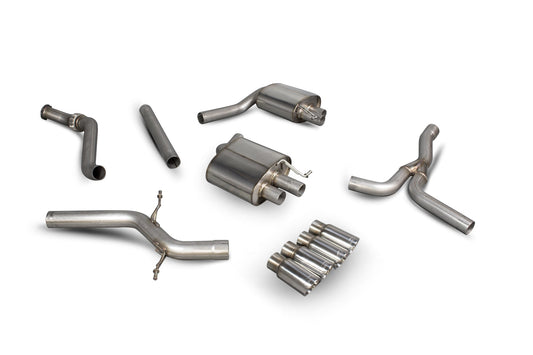 Scorpion SAUS073 Audi A5 B8 2.0 TFSI Non-Resonated Cat-Back System  | ML Performance US US