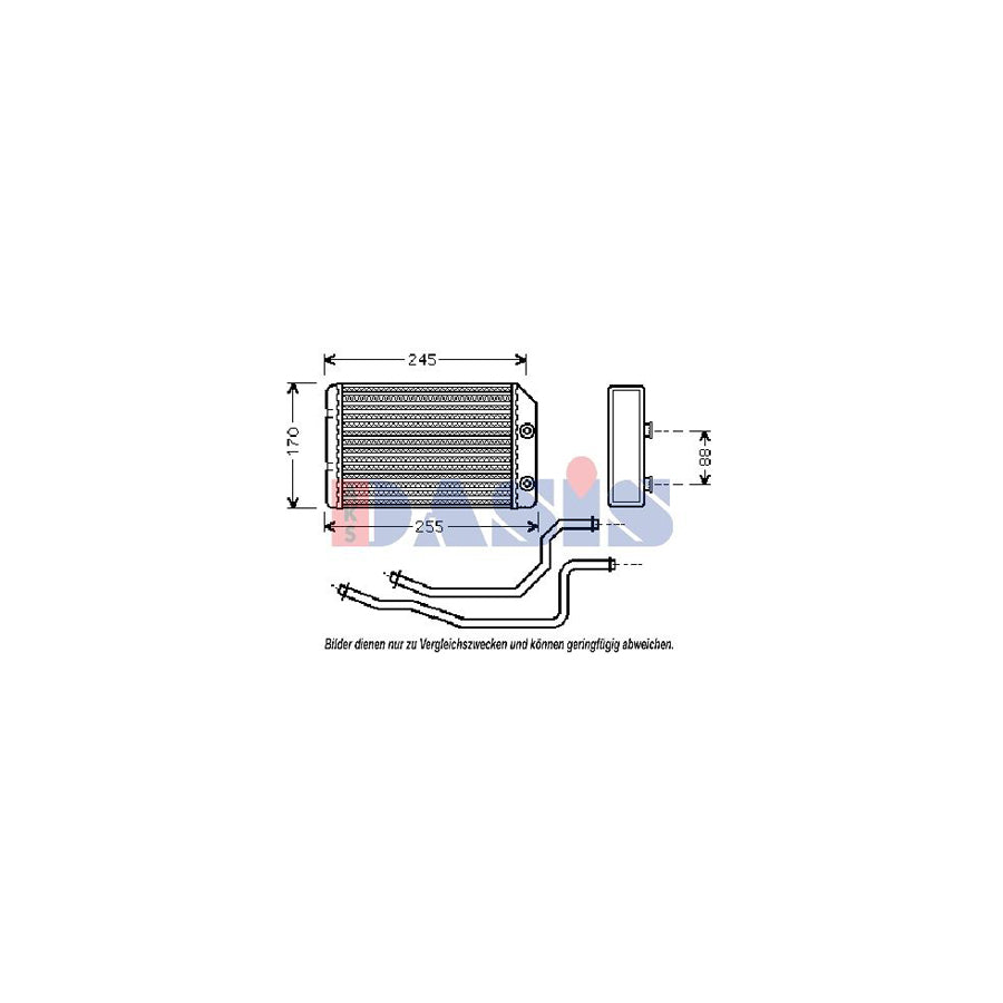 AKS Dasis 159001N Heater Matrix