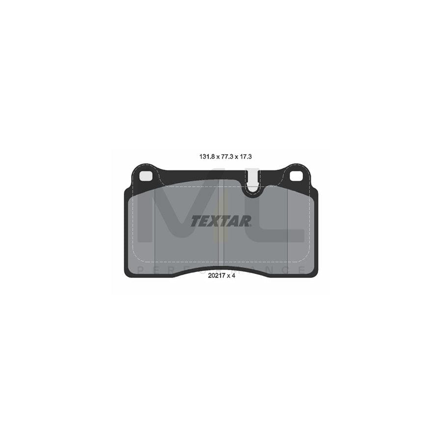 TEXTAR 2021701 Brake pad set for LAND ROVER RANGE ROVER prepared for wear indicator | ML Performance Car Parts