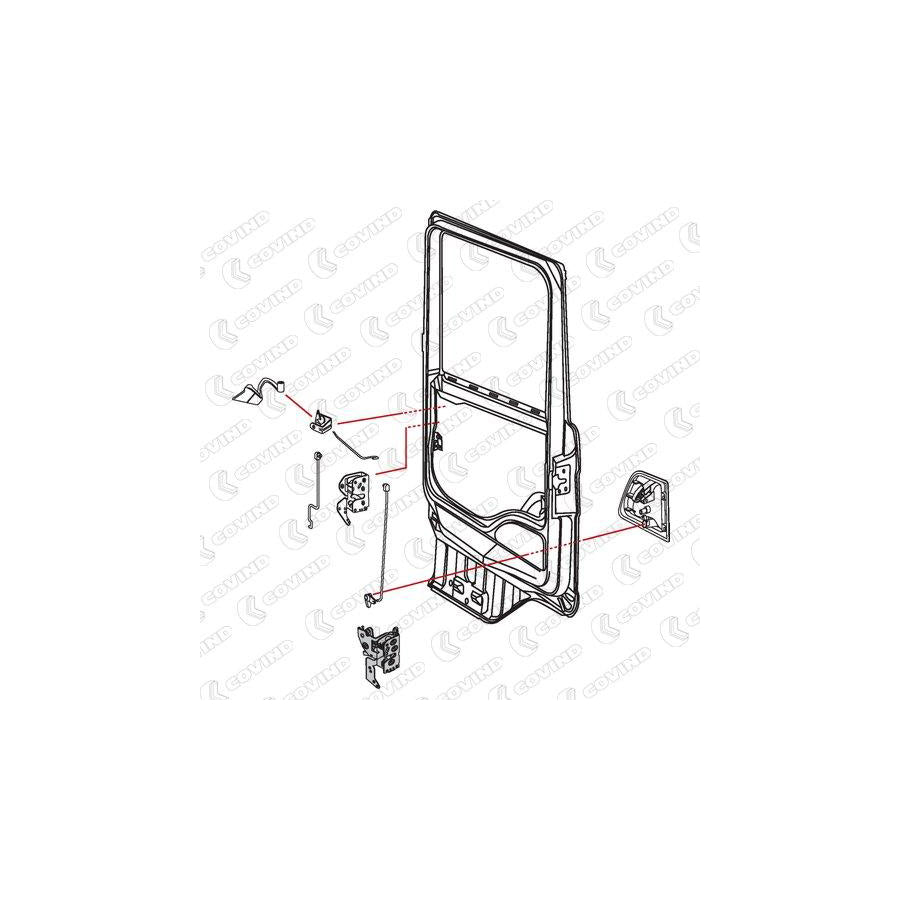 Covind 144/186 Door Lock