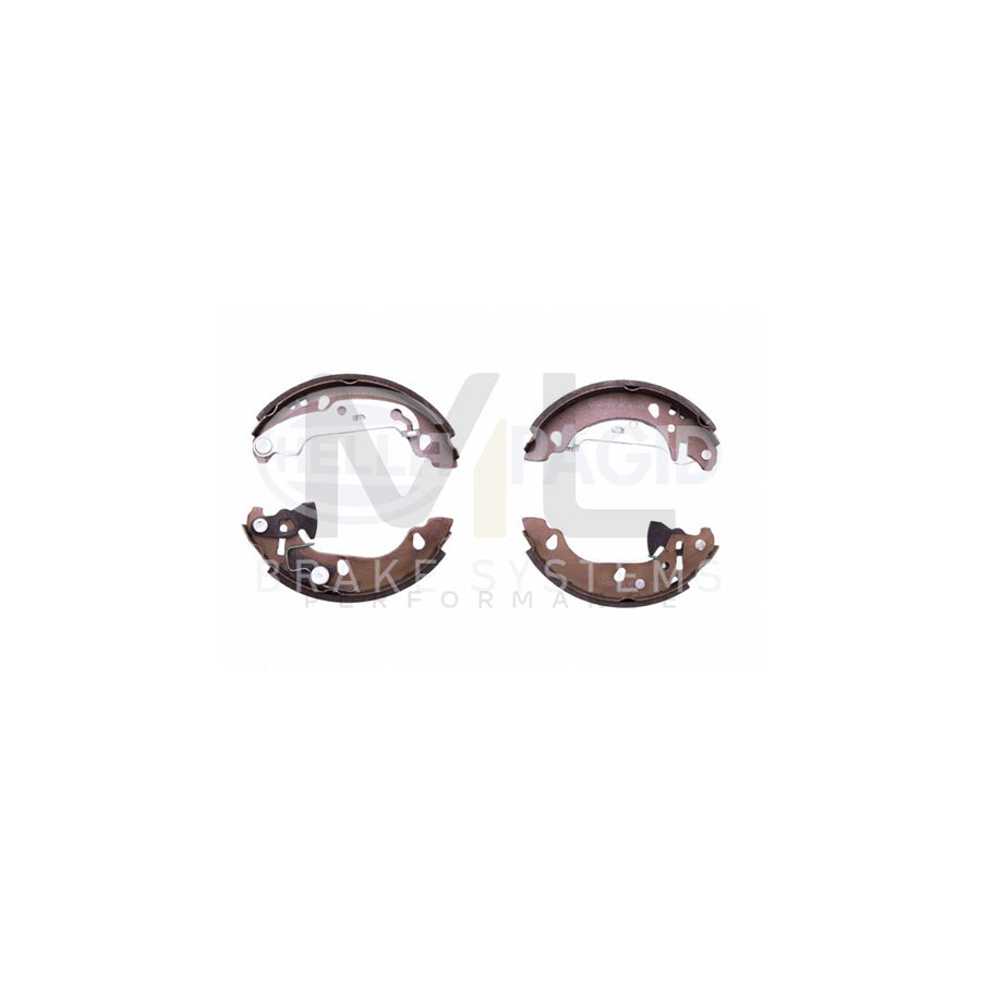 HELLA 8DB 355 002-621 Brake Shoe Set with handbrake lever