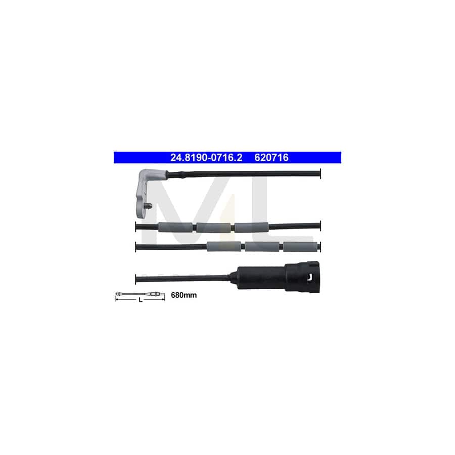 ATE 24.8190-0716.2 Brake pad wear sensor