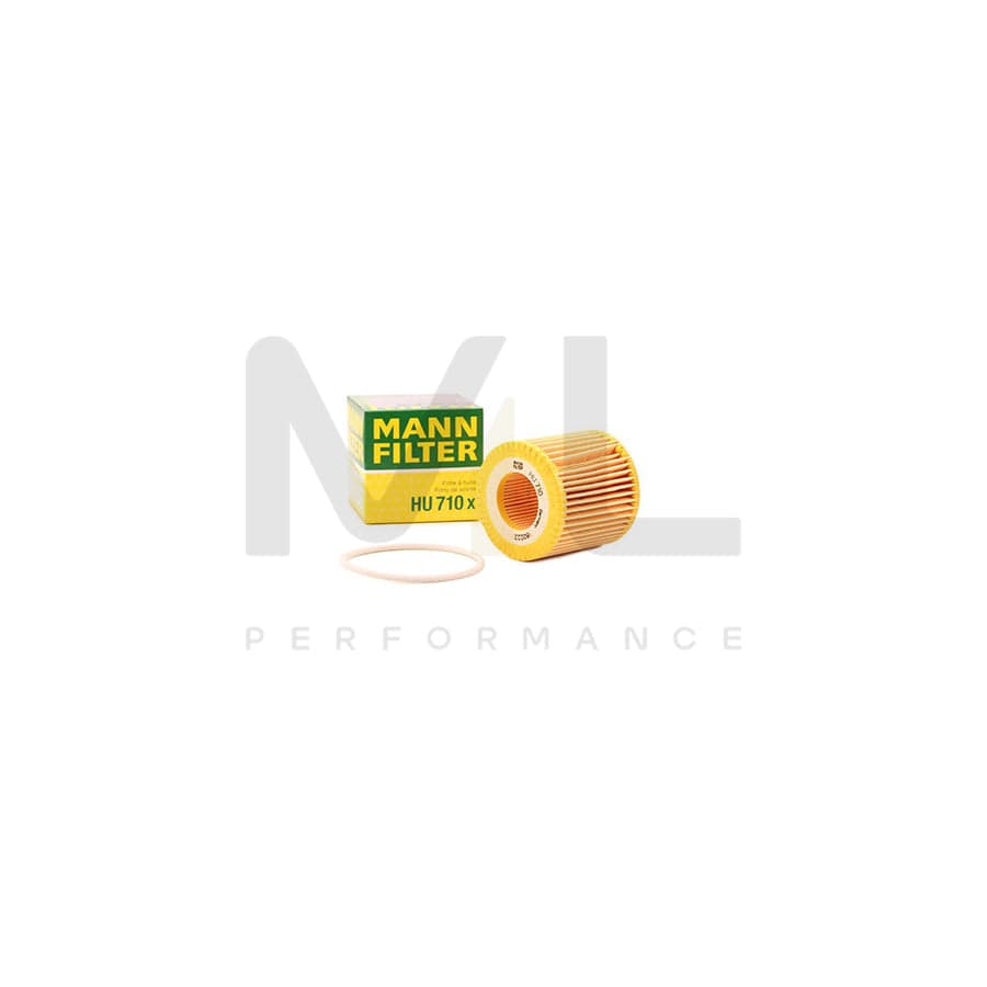 MANN-FILTER HU 710 x Oil Filter with seal, Filter Insert