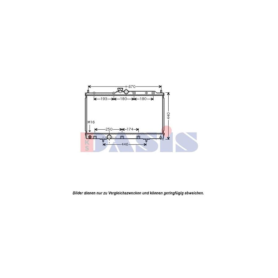 AKS Dasis 140081N Engine Radiator for Mitsubishi Lancer VI Saloon (Cj_, Cp_)