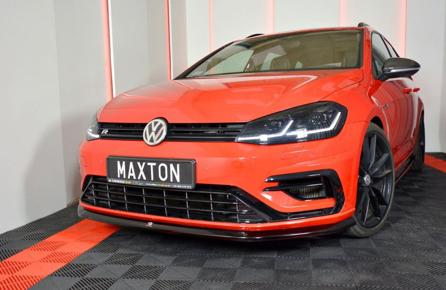Maxton Design Volkswagen Golf R / R-Line MK7.5 Front Splitter V.6