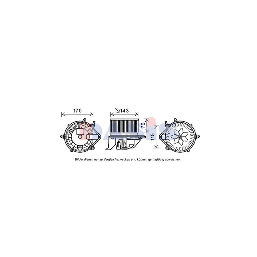 AKS Dasis 058074N Interior Blower