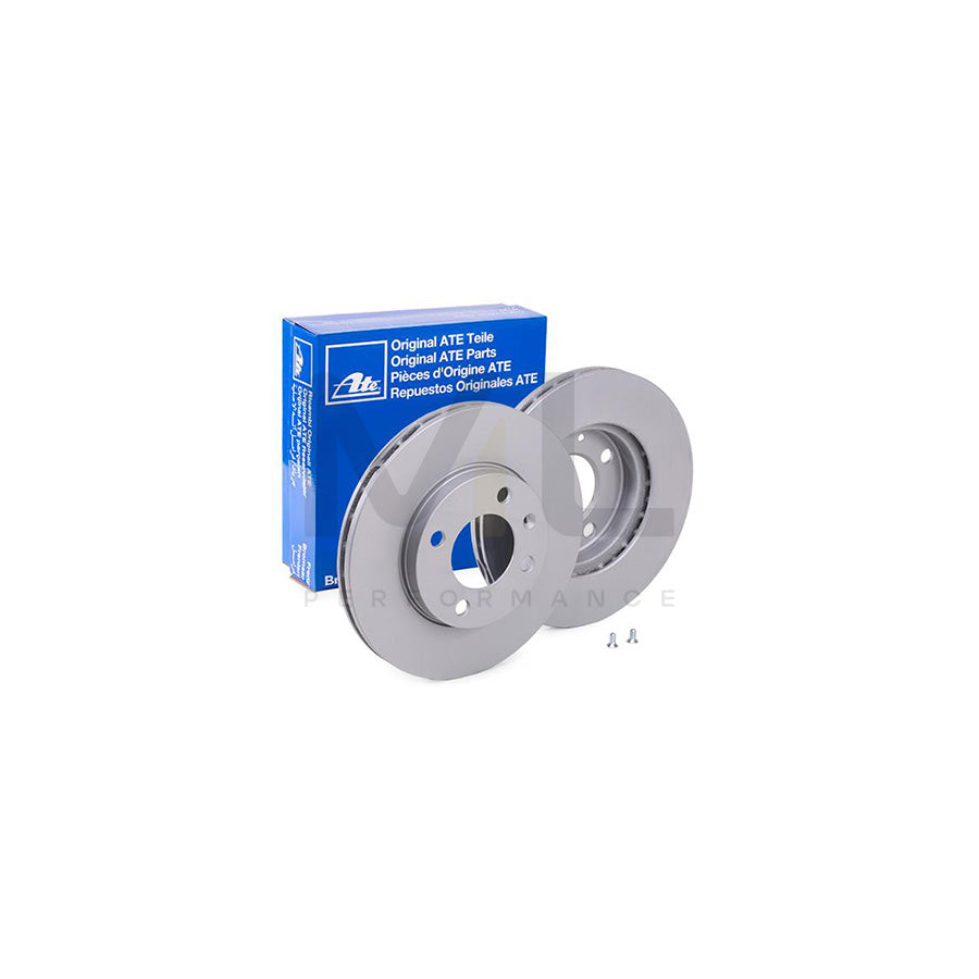 ATE 24.0120-0123.1 Brake Disc Vented, Coated, Alloyed / High-carbon, with bolts/screws  - 1 piece