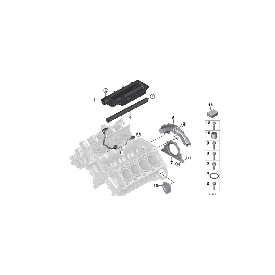 Genuine BMW 11110304864 E53 Gasket Set Engine Block Asbesto Free (Inc. X5) | ML Performance US Car Parts
